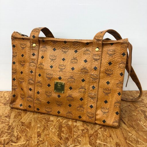 【A578】トートバッグ MCM ブラウン