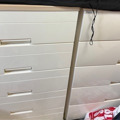 Fitsプラスチック箪笥（五段）×2