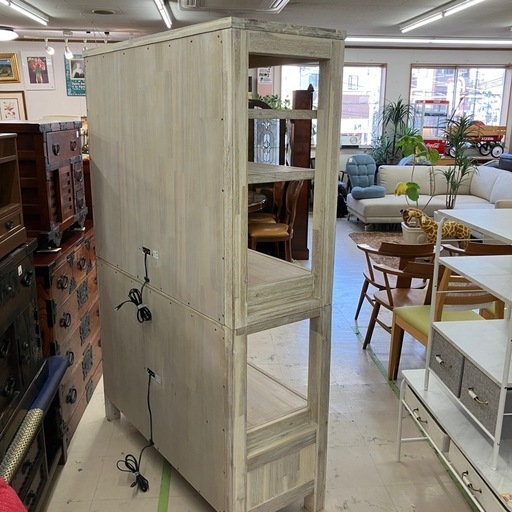 中古美品 ウニコ キッチンボード マノア 幅120cm 公田店