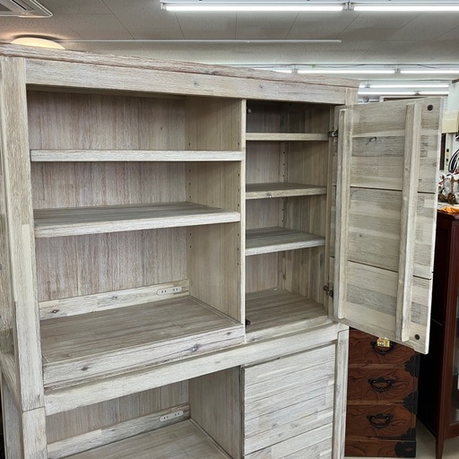 中古美品　ウニコ　キッチンボード　マノア　幅120cm 公田店　