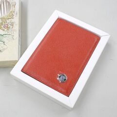 複数在庫 未使用保管品 AKI YANO 本革パスポートケース オレンジ 札幌市 清田区 平岡の画像