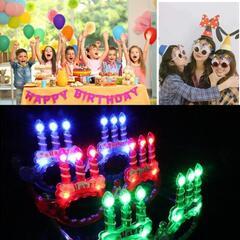 【新品未使用】誕生日サングラス　バースデーグッズ　赤&青　1個価格の画像