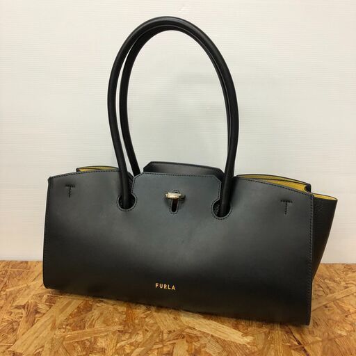【A582】ハンドバッグ FURLA ブラック