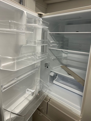 美品 パナソニック ノンフロン冷凍冷蔵庫 【中古】 Panasonic NR-E419EX-N形 2023年製 406L 右開き 5ドア