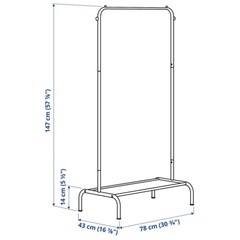 【 IKEA イケア 】BRUKSVARA ブルクスヴァーラ ハンガーラック　グリーンの画像