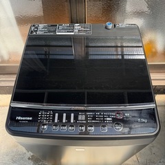 洗濯機 Hisense 2020年制 5.5k 黒色 配送3000~の画像