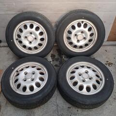 155/65R13　アルミ　タイヤ4本セット　No.166