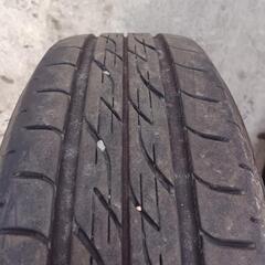 155/65R13　アルミ　タイヤ4本セット　No.166の画像
