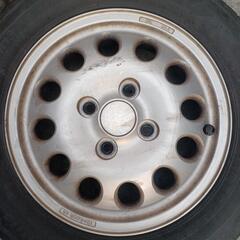 155/65R13　アルミ　タイヤ4本セット　No.166の画像