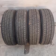 155/65R13　アルミ　タイヤ4本セット　No.166の画像