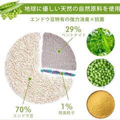 猫砂　おから　ベントナイト　消臭　抗菌　4袋　の画像