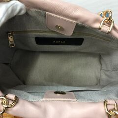【ジャングルジャングル岩出店】【A584】キルトトートバッグ FURLA ピンクの画像