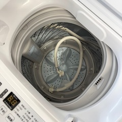 【超美品‼️】ハイセンス 2021年製 4.5kg全自動洗濯機 エディオンモデル おしゃれ着コース ホワイト♪の画像