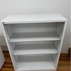 【決まりました！】4ヶ月のみ使用 オープン書庫　扉なしスチールキャビネット　3段　国産　オフィス収納の画像