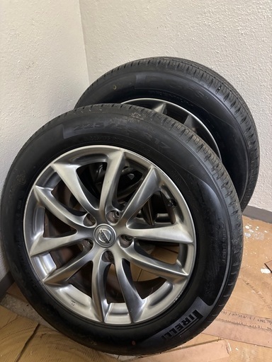 V37スカイライン純正17インチアルミ2本