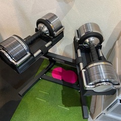 32㎏ダンベル×2スタンド付き