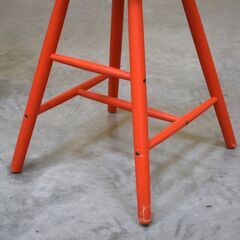 ≪zyt2025ジ限≫ IKEA/イケア キッズチェア/子ども用チェア AGAM/アーガム 赤/レッド ポーランド製 102.535.39(10253539) ハイチェア/こども/子供/幼児/ウィンザーチェア/レトロ/ポップ/中古家具/宮城県仙台市 70312-13の画像