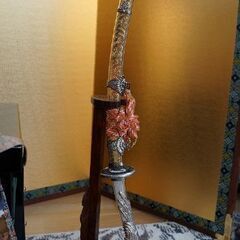 端午の節句・甲冑・弓・太刀セット　金屏風付の画像