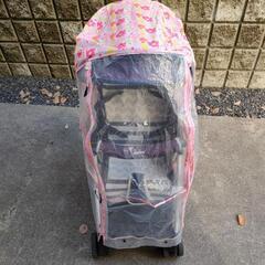 花柄 ベビーカー用レインカバーの画像
