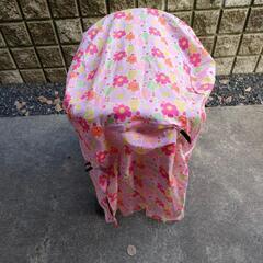 花柄 ベビーカー用レインカバーの画像