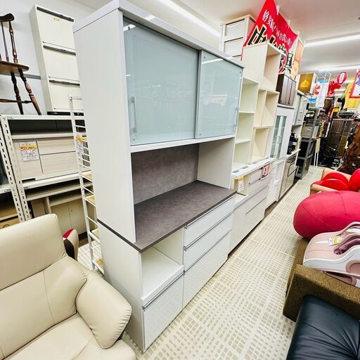 松田家具 食器棚 オータムレンジ セパレートタイプ