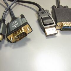 VGA15ピンポートオス　ー　HDMIタイプAオス19　2本 送料込み