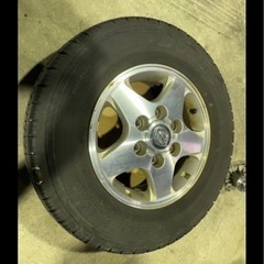 4本セットキャラバン タイヤホイール サマータイヤ 195/80R15 ダンロップの画像