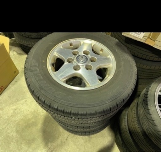 4本セットキャラバン タイヤホイール サマータイヤ 195/80R15 ダンロップ