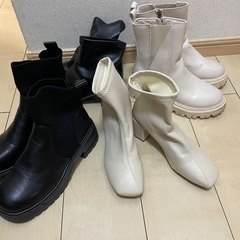 shein ブーツ４点　22.5〜23.0