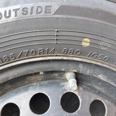 【値下げ】YOKOHAMA　アイスナビ　185/70R14　2019年製　7分山　中古4本セットの画像