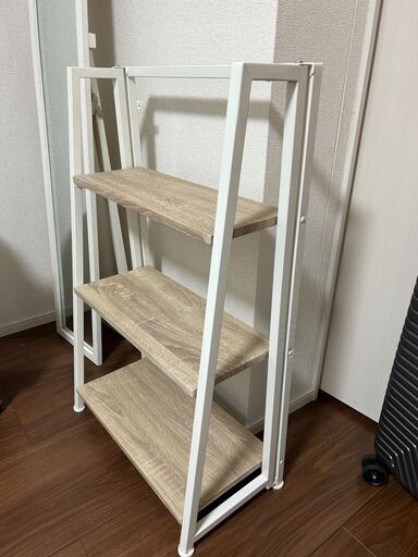 【売ります】折り畳み式3段ラック