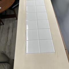★北九州市限定【市場株式会社】カウンターテーブル　椅子1脚　天板タイル　おしゃれ　幅90cm  店頭販売のみの画像