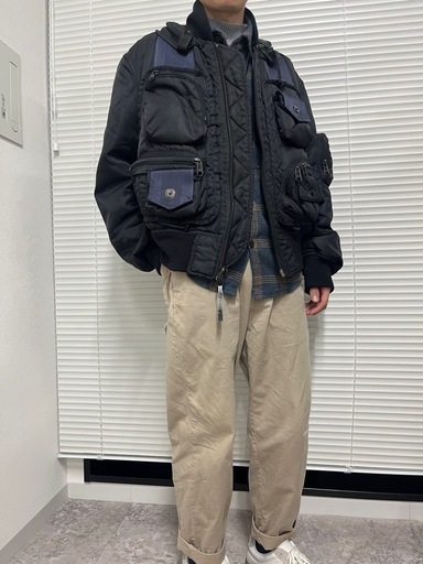 96AW イッセイミヤケ ボンバージャケット　M ヴィンテージ