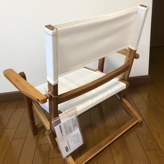 ナチュラル🍃ニトリ木製折り畳みローチェアの画像