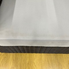 ‼️引き取り限定SALE‼️ラタン風1人用ソファー　[美品]の画像