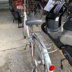 自転車 変則付き シャンパンピンク 26インチ