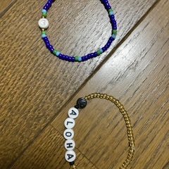 ALOHAビーズブレスレットの画像