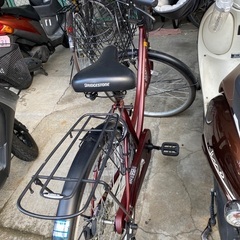 ブリジストン 自転車 26インチ 小豆色の画像
