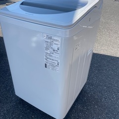 北九州市内配送無料　保証付き 2020年製パナソニック 8．0kg全自動洗濯機 オリジナル シルバー NA-F8AE7-Sの画像
