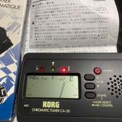 【お話中】KORG 弦楽器ギターチューナー　コルグ　未使用に近いの画像
