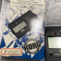 【お話中】KORG 弦楽器ギターチューナー　コルグ　未使用に近いの画像