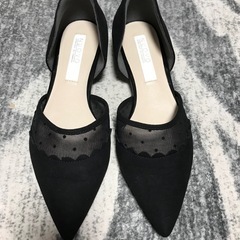 オープンパンプス　黒　used