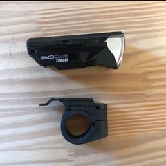 自転車ライトと鍵セットの画像