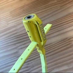 自転車ライトと鍵セットの画像