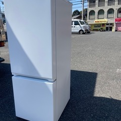 北九州市内配送無料　保証付き 2022年製YRZF15J　ヤマダオリジナル　２ドア冷蔵庫　(156L・右開き)　ホワイトの画像