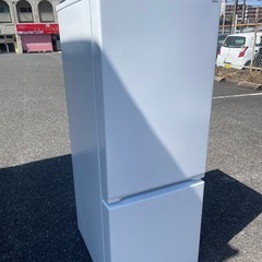 北九州市内配送無料　保証付き 2022年製YRZF15J　ヤマダオリジナル　２ドア冷蔵庫　(156L・右開き)　ホワイトの画像