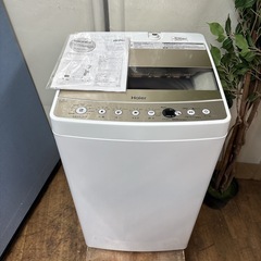 I384 🌈 2021年製♪ Haier 洗濯機 （5.5㎏） ⭐ 動作確認済 ⭐ クリーニング済の画像