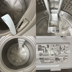I384 🌈 2021年製♪ Haier 洗濯機 （5.5㎏） ⭐ 動作確認済 ⭐ クリーニング済の画像