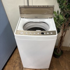 I384 🌈 2021年製♪ Haier 洗濯機 （5.5㎏） ⭐ 動作確認済 ⭐ クリーニング済の画像