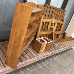 木製シングルベッド台